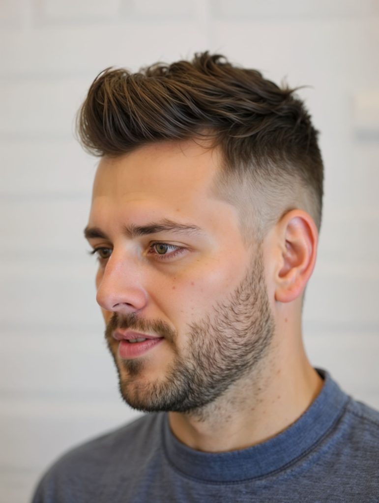 Modern Messy Pompadour