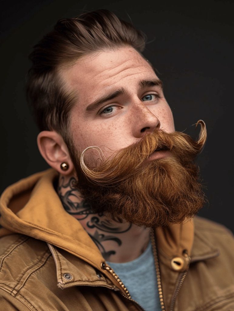 Close-Cropped Beard with Clean Neck Shave