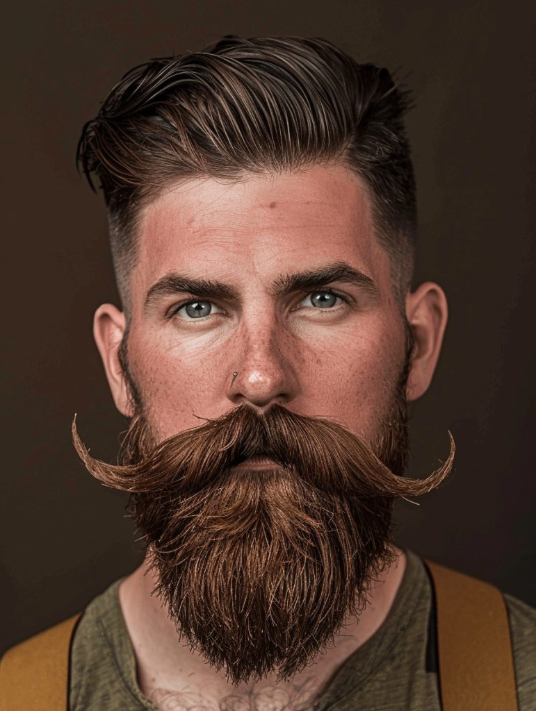 Full Beard with Defined Neck Contours