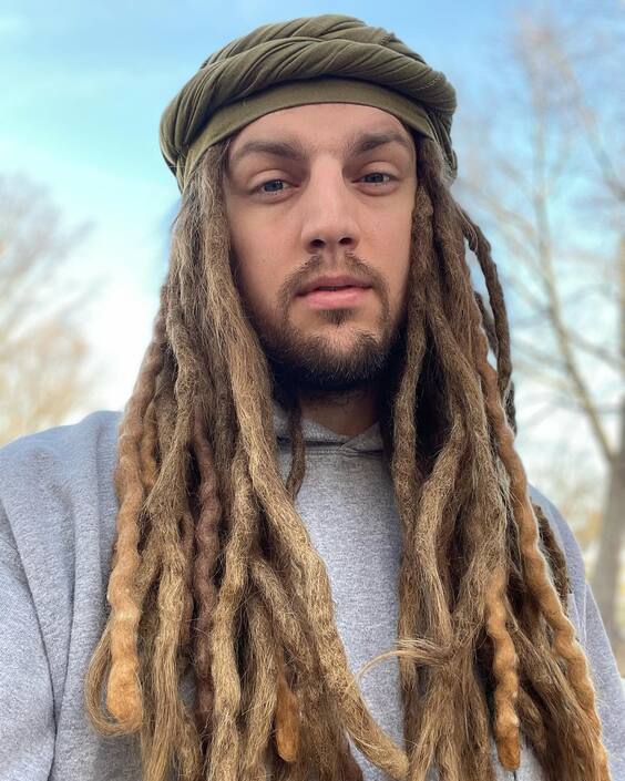 Clean Mid-Length Dreadlocks with Sharp Temple Fade