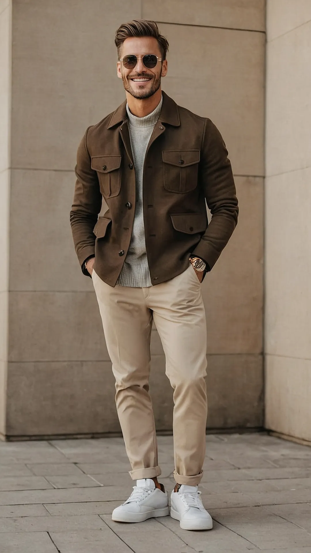 Casual Layering with Relaxed Textures