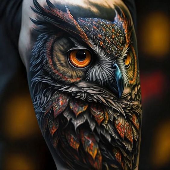 Hyper-Realistic Warrior Half Sleeve with Fierce Determination