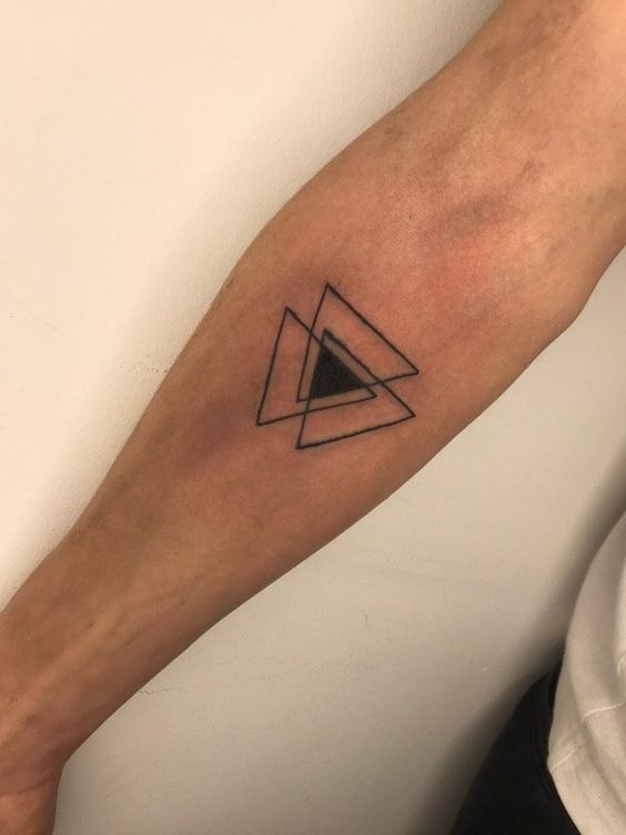 Geometric Wolf Tattoo