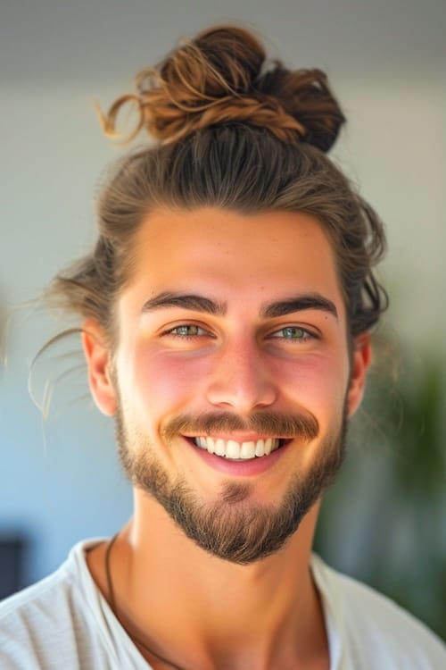 Modern Man Bun with an Undercut