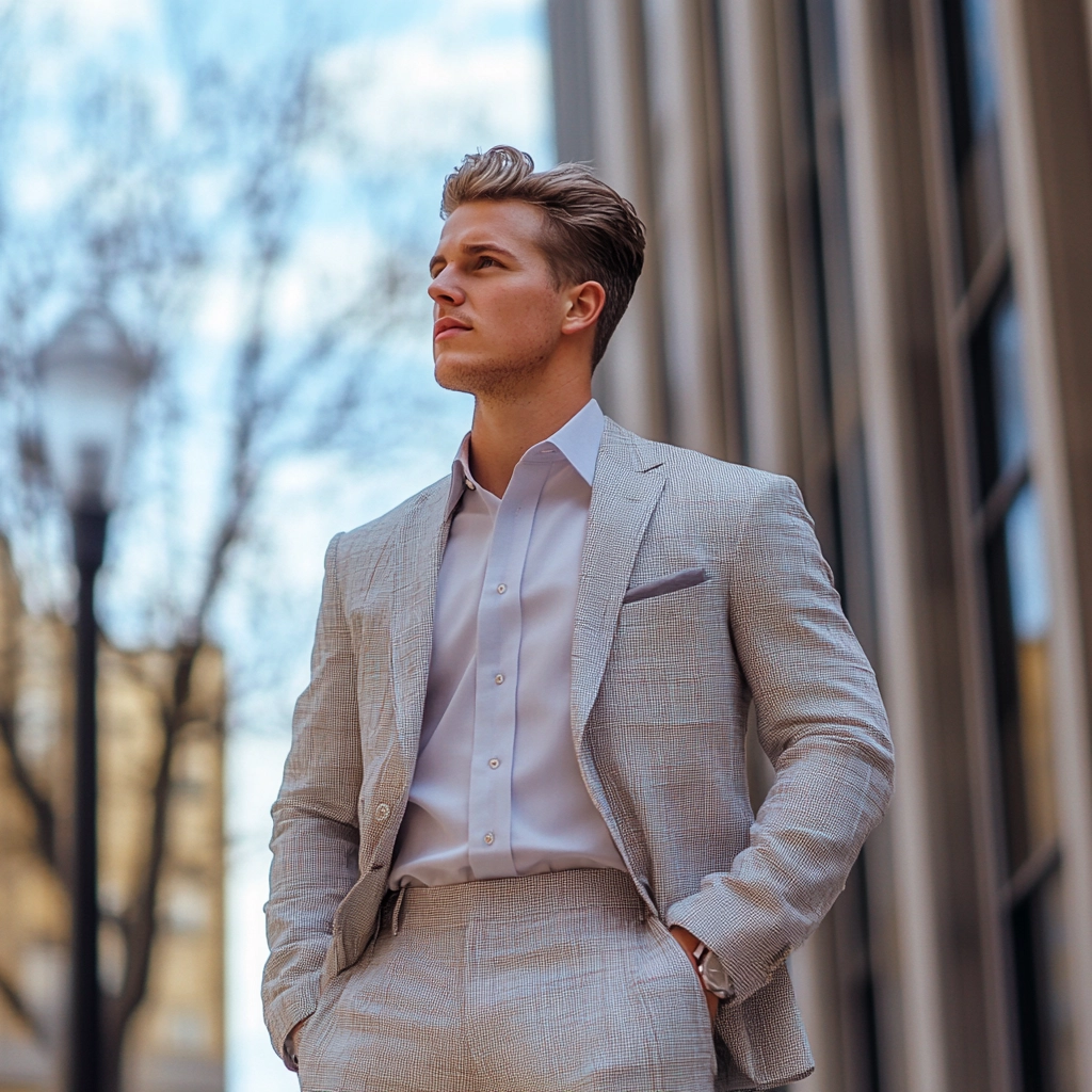 Refined Spring Business-Casual Look for Men