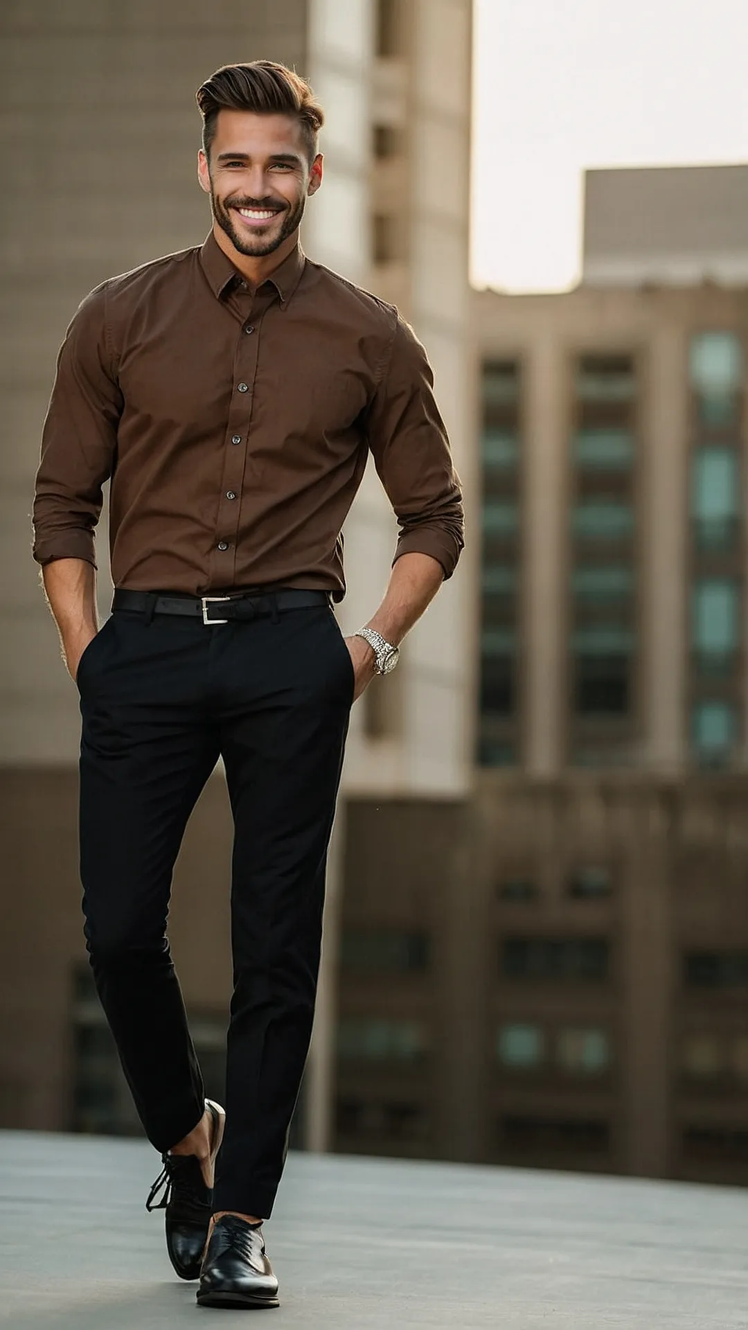 Minimalist Semi-Formal Look for Men