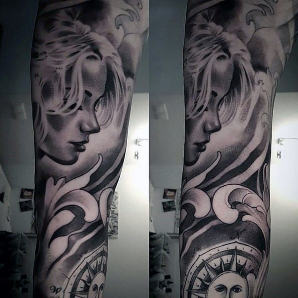 Hyper-Realistic 3D Chicano Arm Sleeve Tattoo