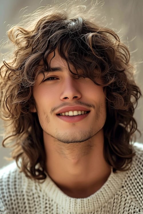 Curly Shag with Volume and Texture