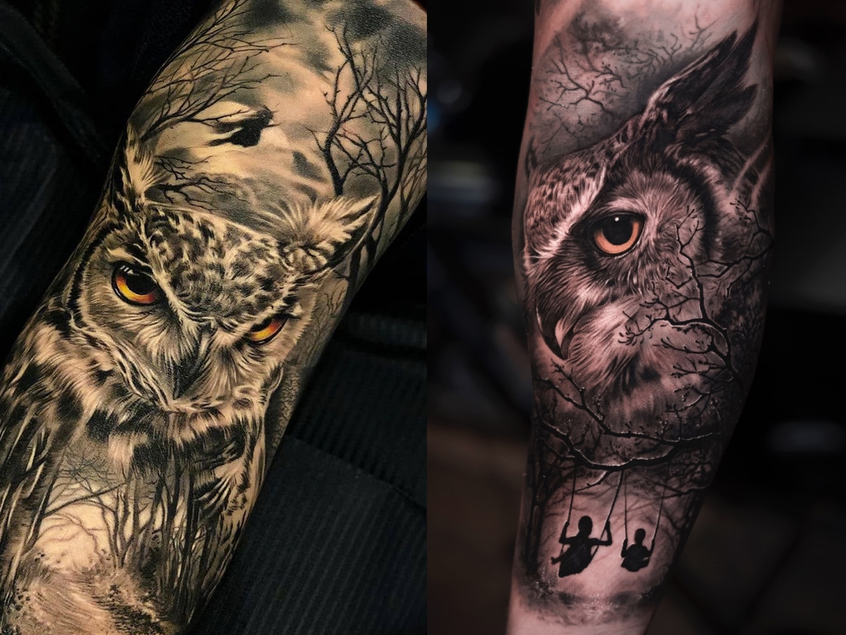 Owl Tattoo for Men