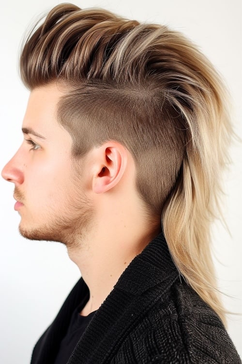 Modern Mohawk for Long Hair