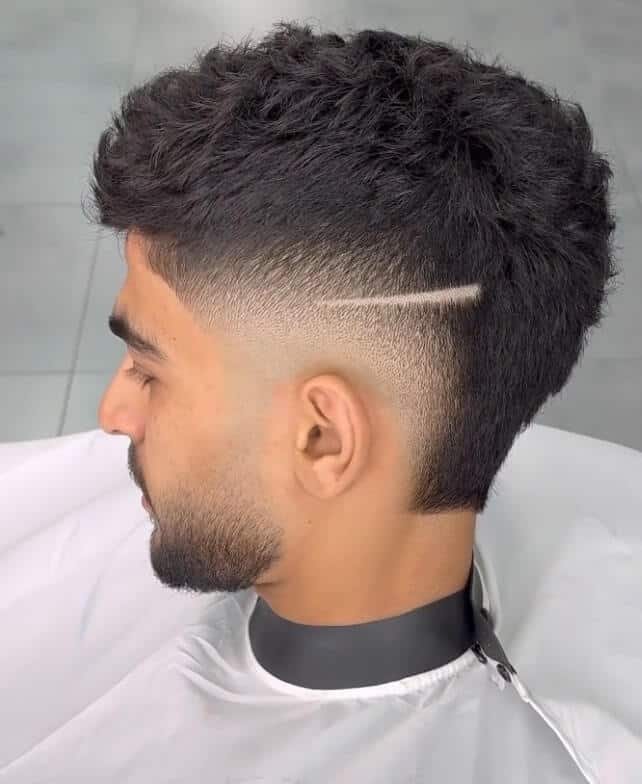 Burst Fade with Edgy Structure