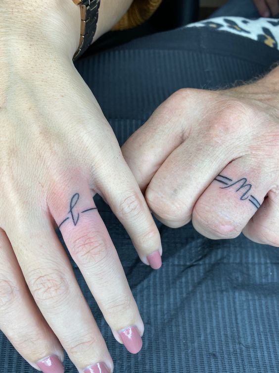 Couple Finger Tattoos