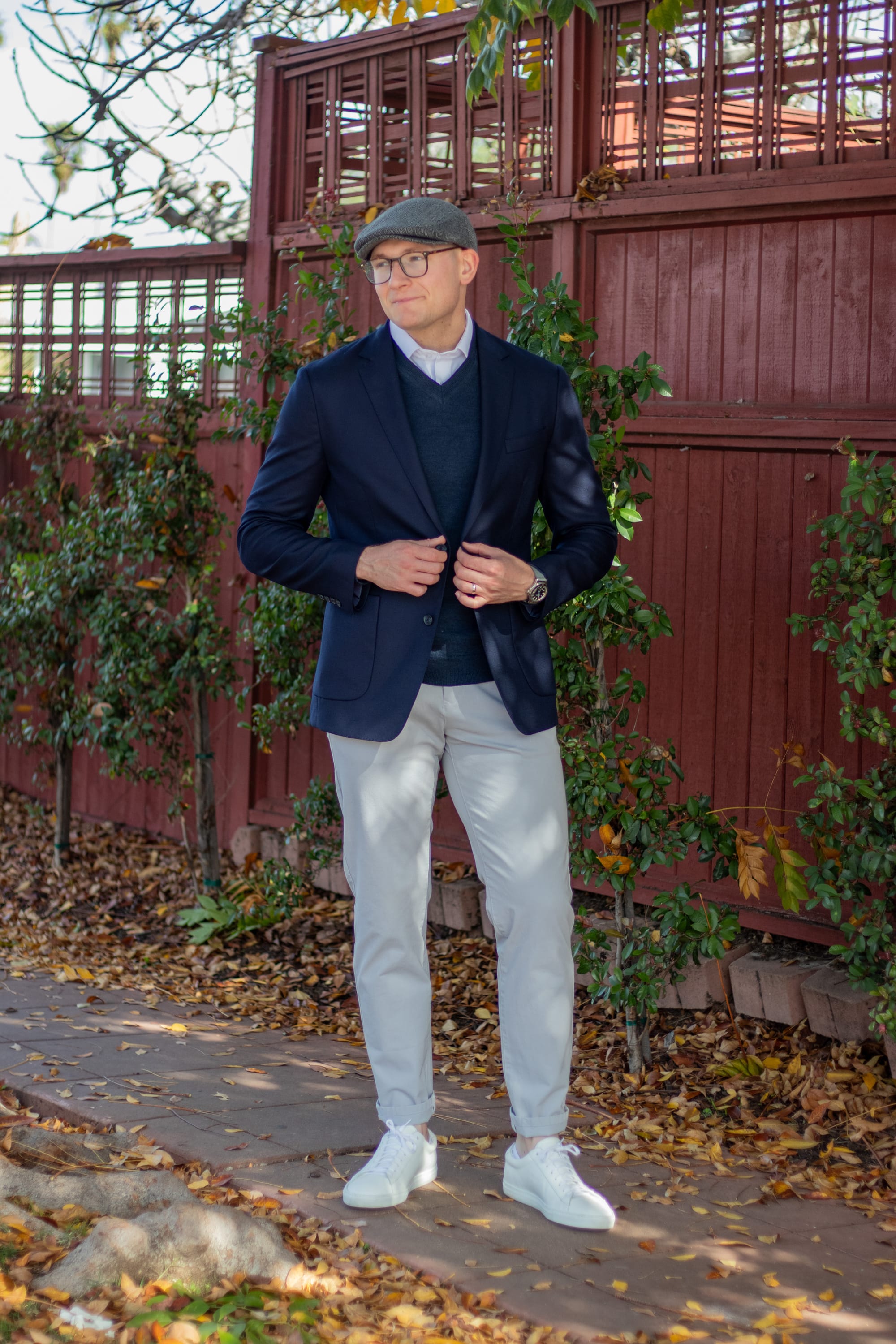 Refined Urban Style with a Double-Breasted Blazer