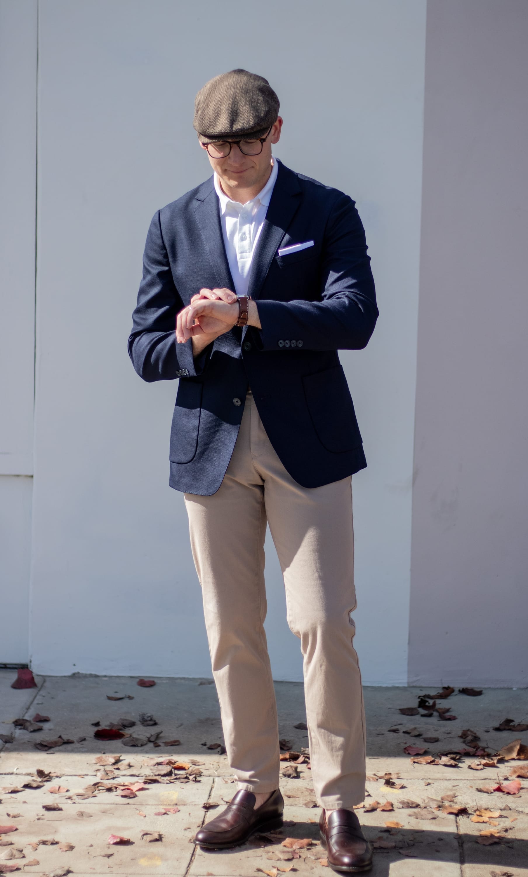 Refined Elegance with a Gray Blazer and Black Turtleneck