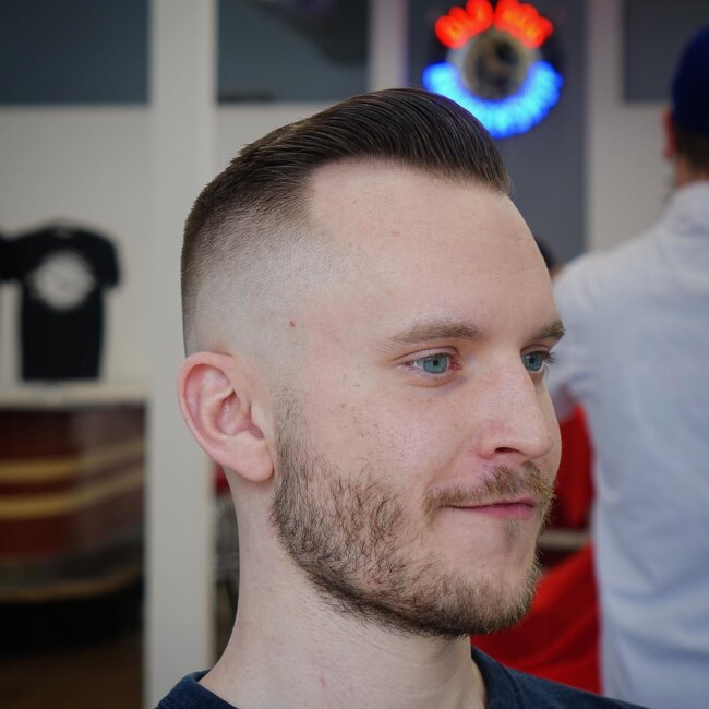 High and Tight Buzz Cut Hairstyle