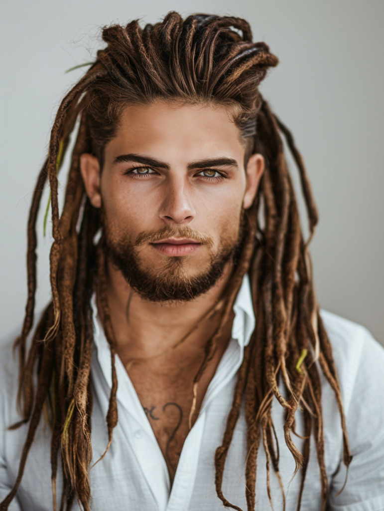 Long Flowing Dreadlocks for a Bold Statement