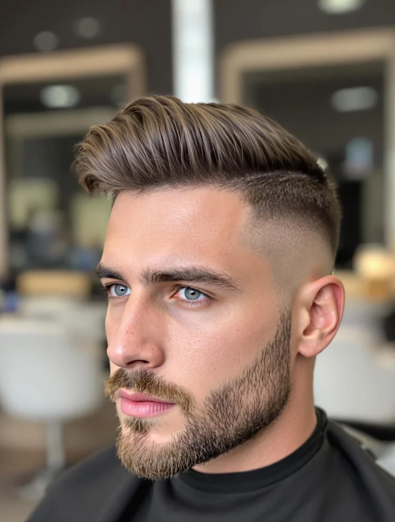 Layered Straight Haircut for Men