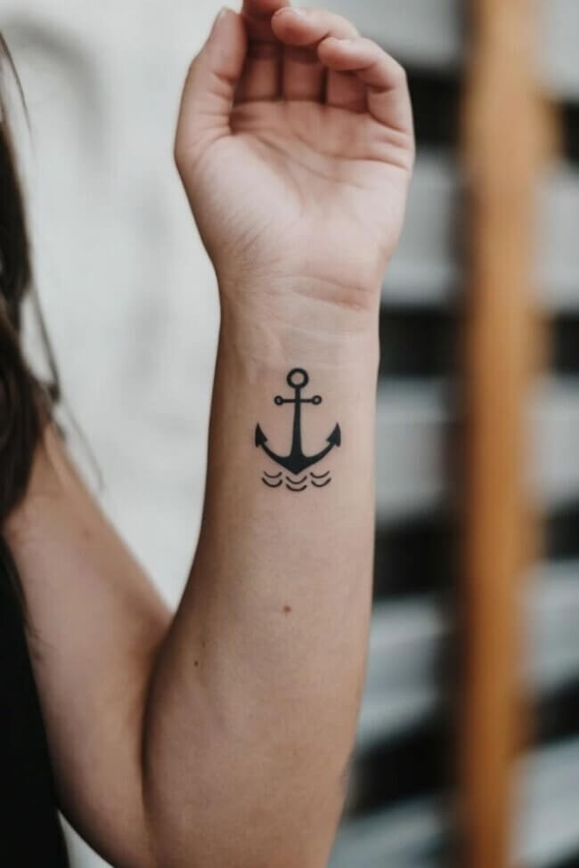 Minimalist Anchor Tattoo