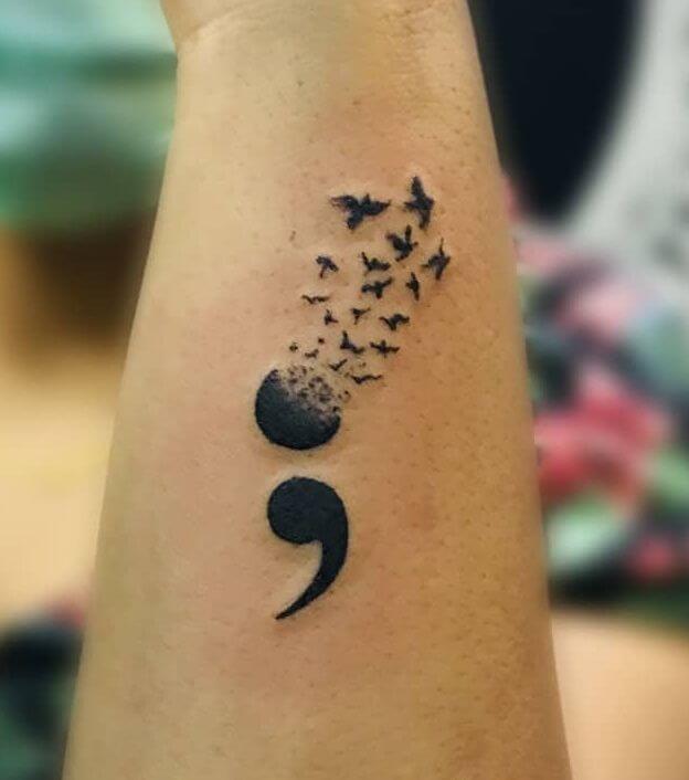 Semicolon Tattoo: A Symbol of Strength