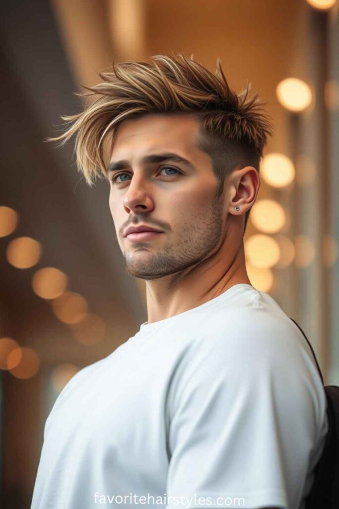 Surfer-inspired shag haircut for men