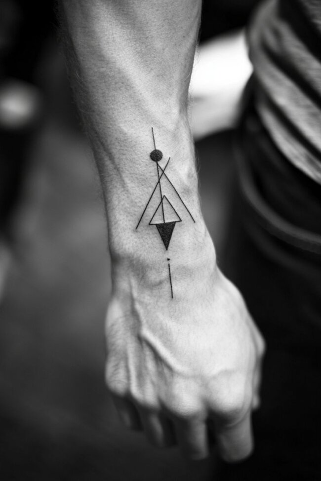 The Minimalist Symbol Tattoo for Men