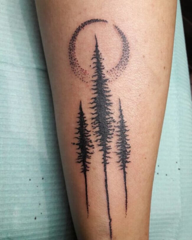 Tree Silhouette Tattoo