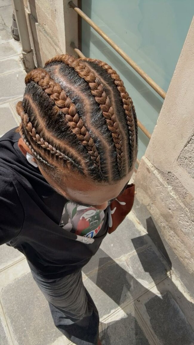 Two-Tone Cornrows