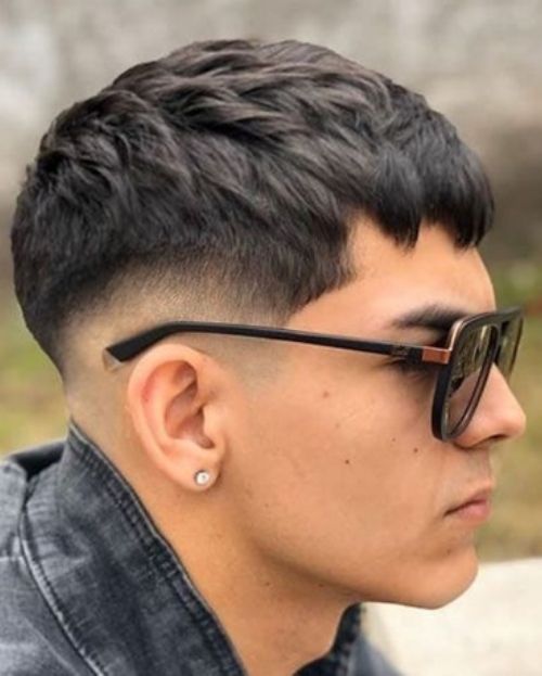 Wavy Edgar Cut with Natural Texture