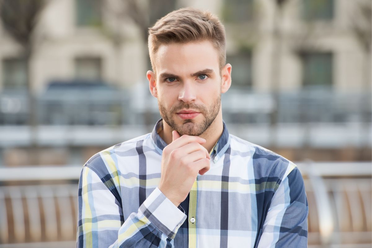 Buzz Cut with Number 6 Length