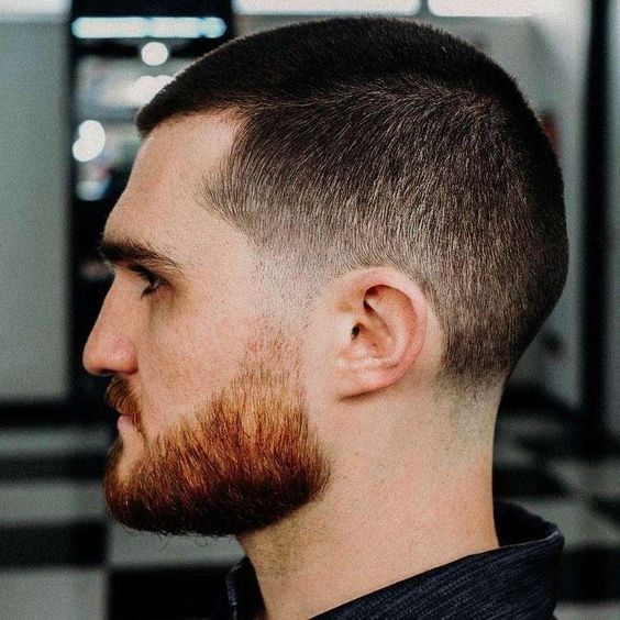 Precision Long Buzz Cut with Defined Hairline