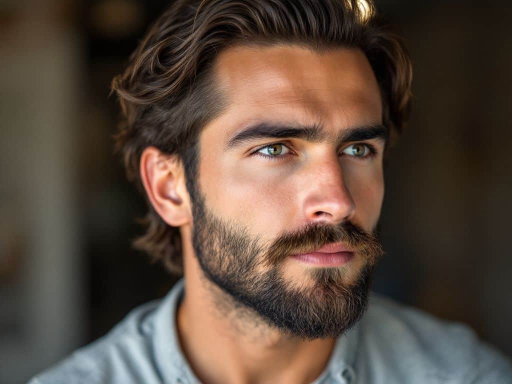 Medium-Length Tapered Hair for Men