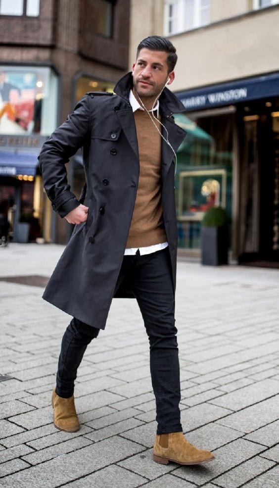 Classic Business Casual with a Trench Coat