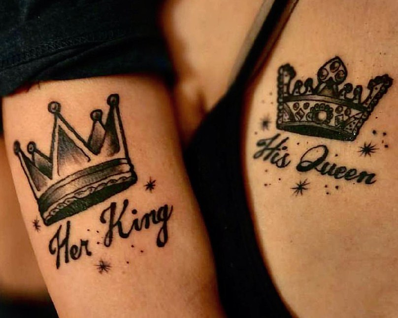 Her King, His Queen Tattoo