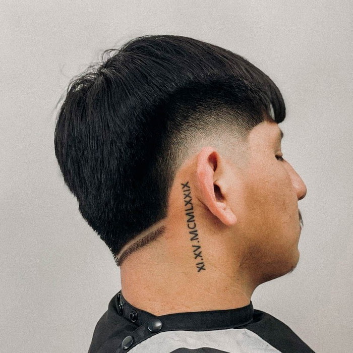 Mid-Fade Edgar Haircut with Defined Edges