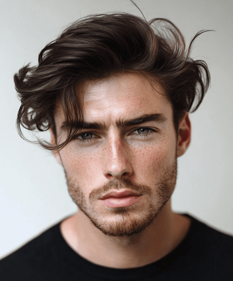 Curly Brush-Up with Low Taper