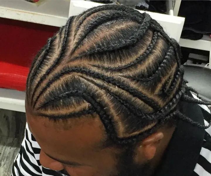 Sleek Cornrows with a Forward Flow