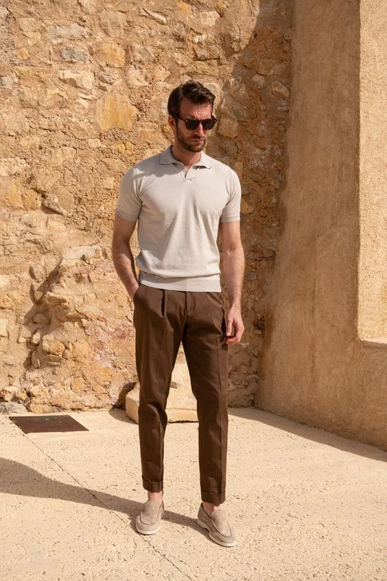 Effortless Sophistication with a Polo and Chinos