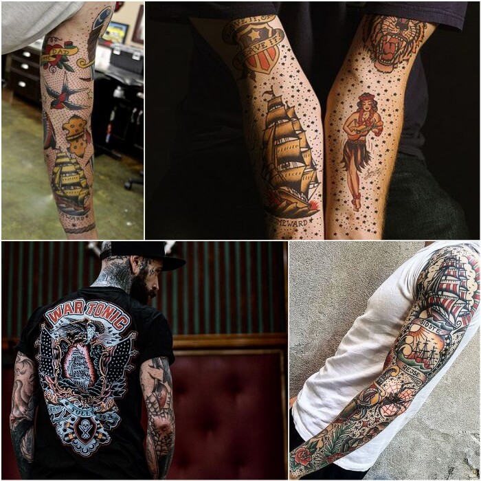 Full Sleeve Chicano Tattoo with Dramatic High-Contrast Elements