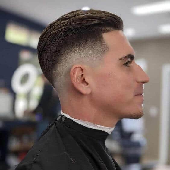 Slicked Back Mid Fade Classic