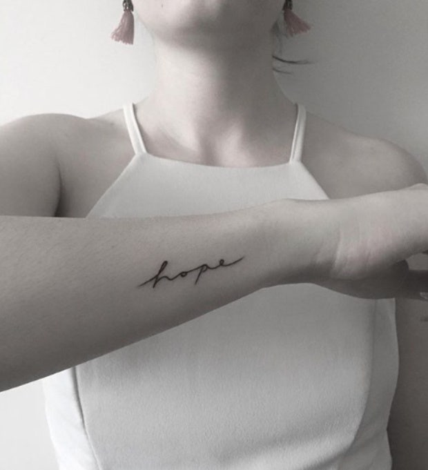 Small Meaningful Hope Tattoo