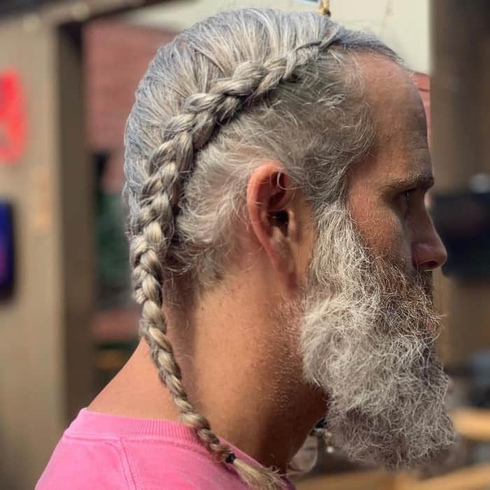 Detailed Patterned Cornrows with a Distinctive Finish